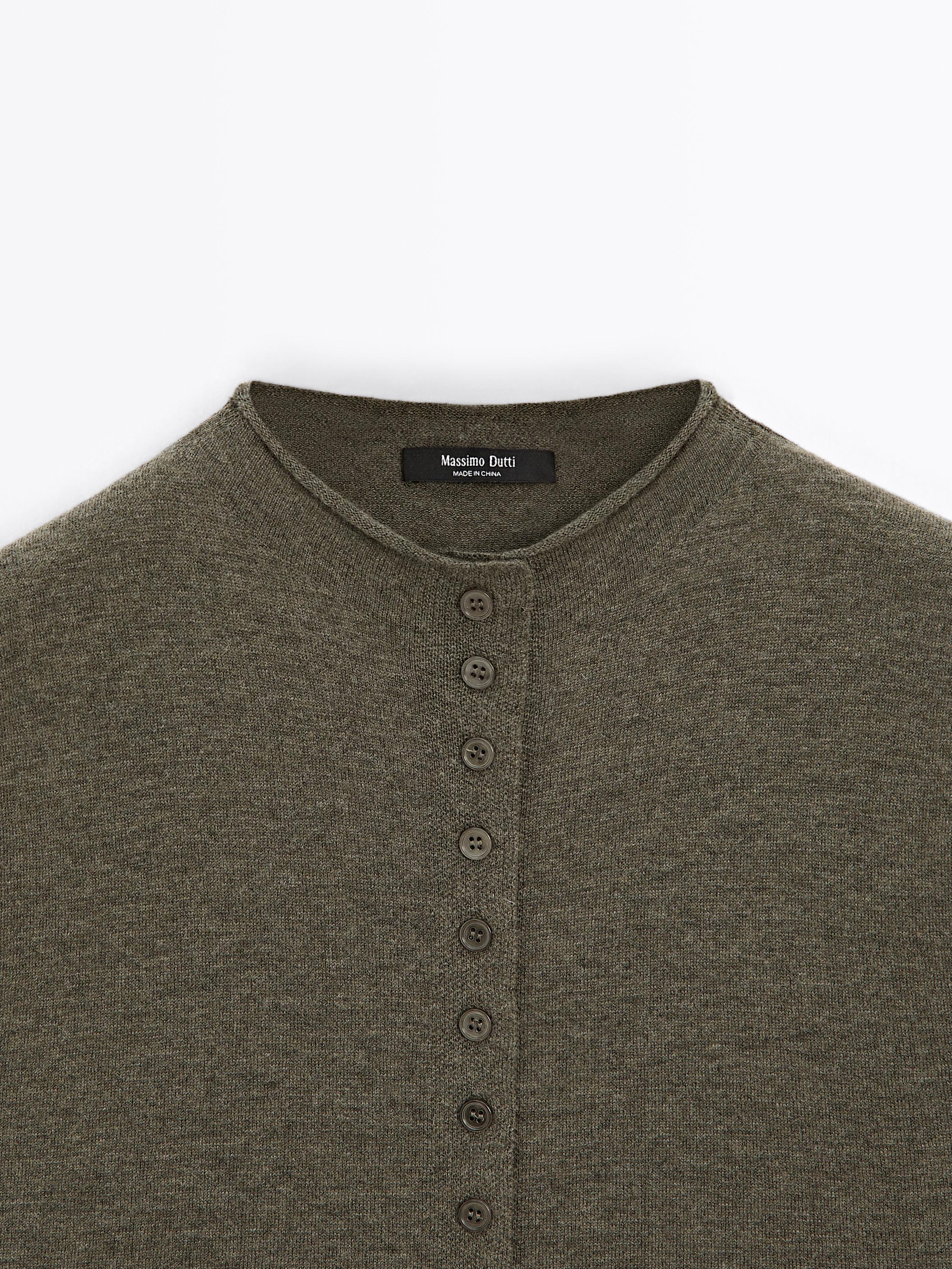 Veste courte sans manches laine en maille